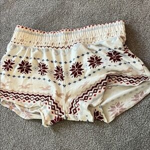 Hollister Beige and Tan Patterned Shorts